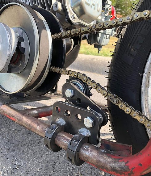 chain tensioner clamp on chain tensioner
